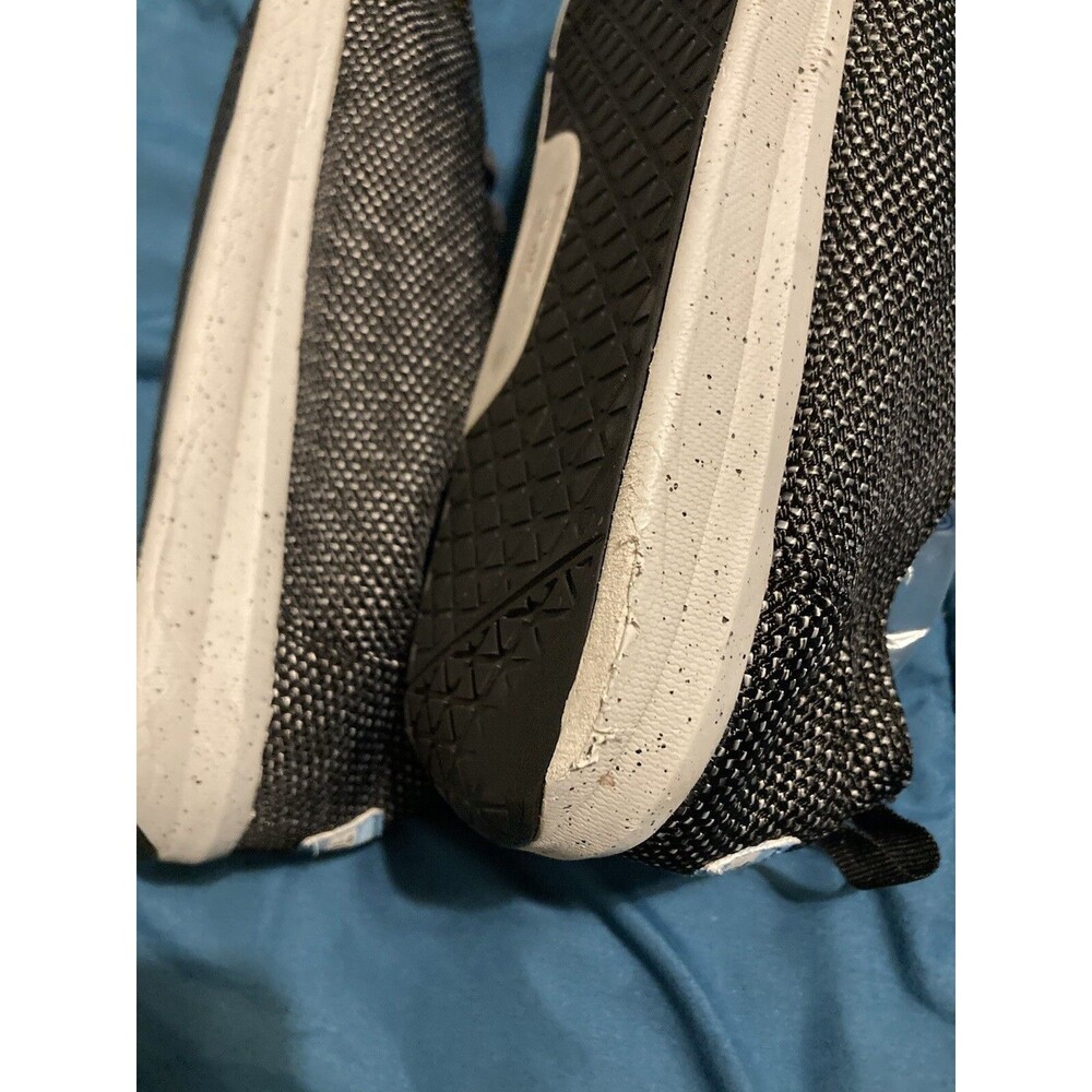 Toms Shoes Men's Size 10 Black White Sneaker Lace Up Casual Fabric - Picture 7 of 11